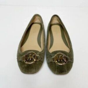 Michael by Michael Kors Olive Green Moccasin Flats Size 5.5